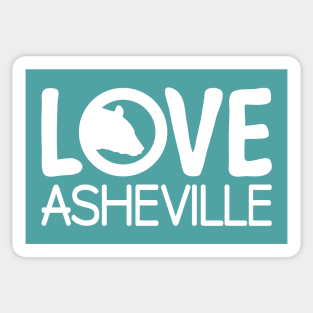 I Love AVL Black Bear - WO Teal 13 Sticker